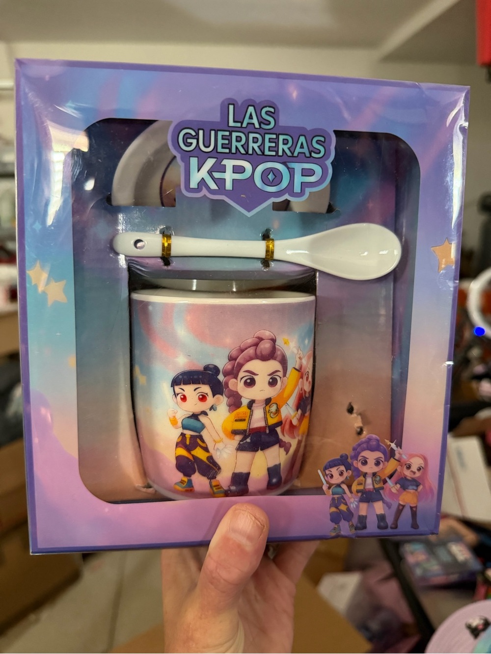 Kids Purple Mug & Spoon Set